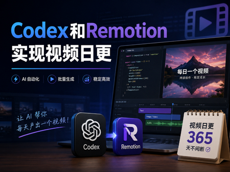 Codex和Remotion实现视频日更 - 自动化教程