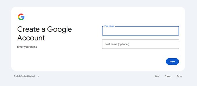 注册 Google