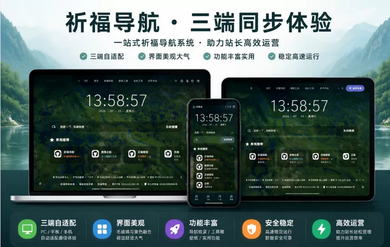 祈福导航系统源码 V1.8 稳定版