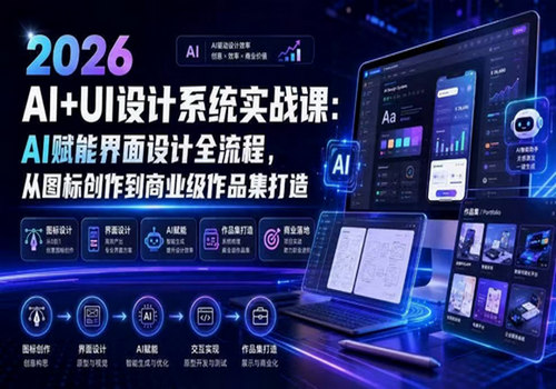 2026 AI+UI设计系统实战课+带素材作业