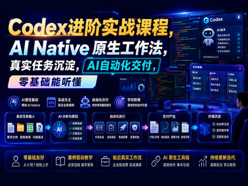 Codex进阶实战视频课｜AI Native原生工作法